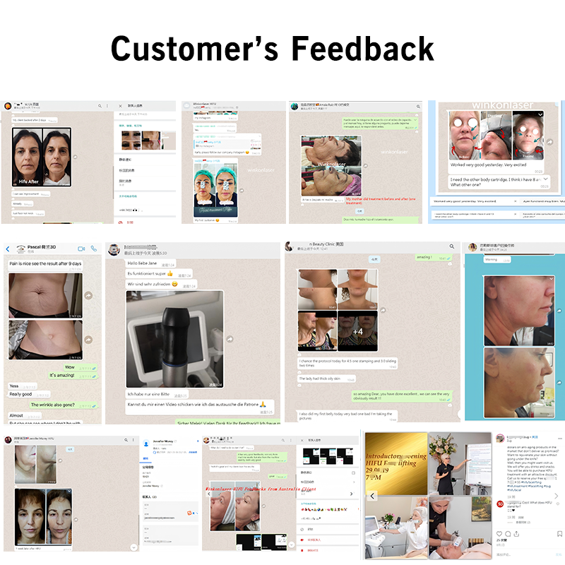 WINKONLASER 2025 Portable HIFU Machine  3D 4D 5D 7D 8D Painless Face Lifting & Body Slimming Device CE Certified