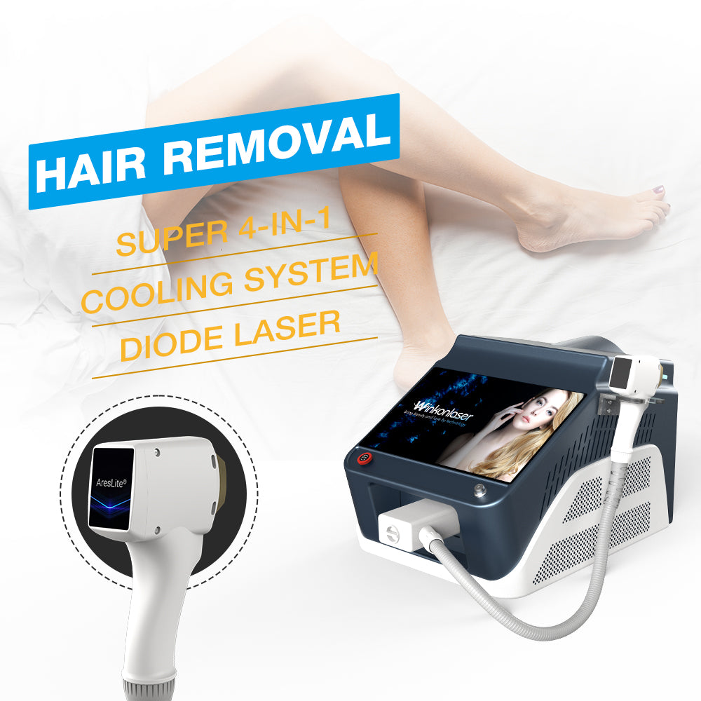 Winkonlaser Portable  1200w 1600w 755Nm/808Nm/940Nm/1064Nm Diode Laser Hair Removal Machine