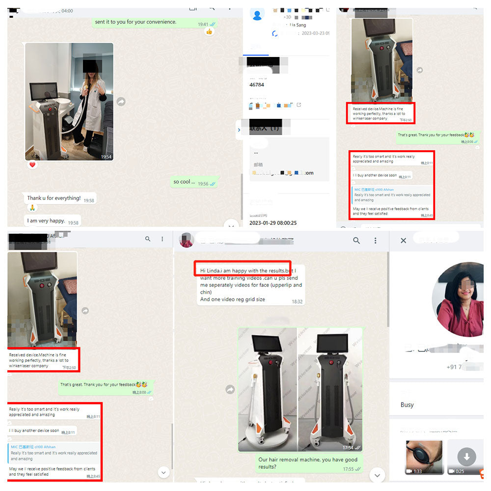 Winkonlaser Ice Cool 1200w 1600w Laser Hair Removal Beauty Equipment 808Nm Hair Removal 4 Wavelengths Diode Laser Machine