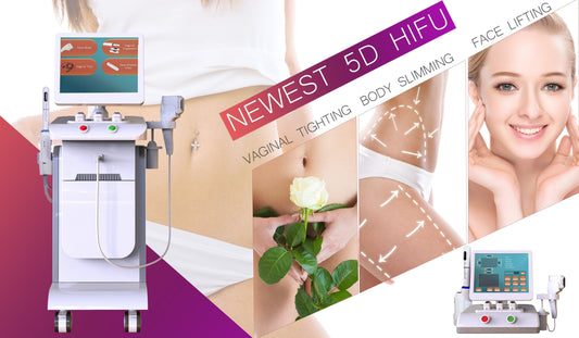 WINKONLASER HIFU Machine for face lifting and body slimming, Portable HIFU device for anti-aging and wrinkle reduction, Non-invasive skin tightening and body contouring machine.