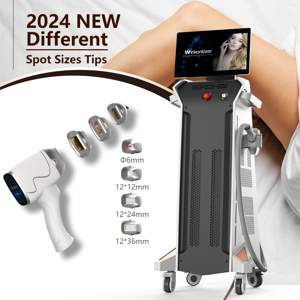 Changed Spot Size 4 Wavelength 755Nm 808Nm 940Nm 1064Nm Diode Laser Hair Removal Machine Price