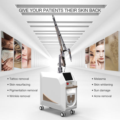 Picosecond Laser 532 755 1320 1064 Q Switch Nd Yag Laser Tattoo Removal Machine