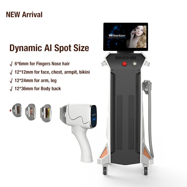 Changed Spot Size 4 Wavelength 755Nm 808Nm 940Nm 1064Nm Diode Laser Hair Removal Machine Price