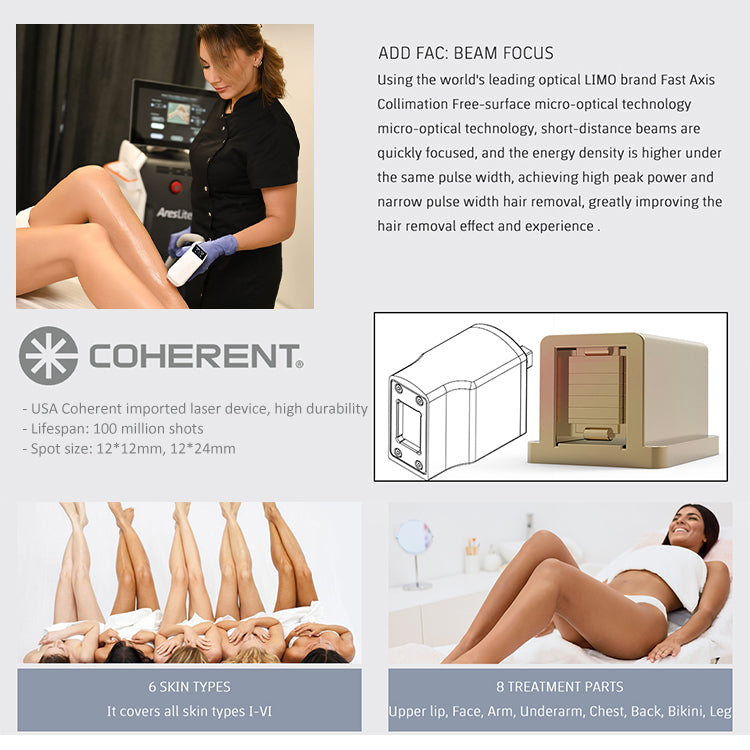 Non-Crystal Diode Laser Hair Removal  Machine