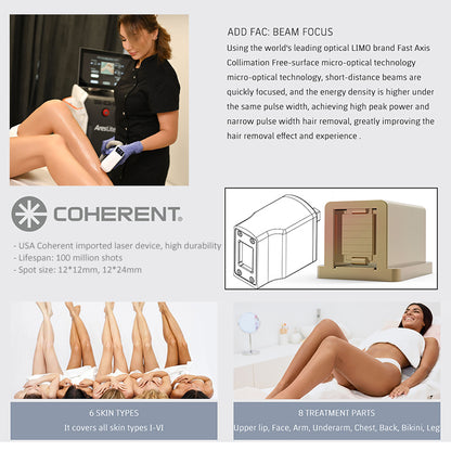 Non-Crystal Diode Laser Hair Removal  Machine